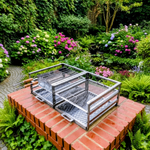 Double Stainless Built In Braai 3 Level