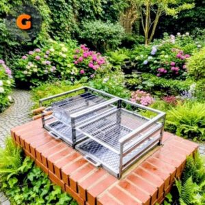 Double Stainless Built In Braai 3 Level