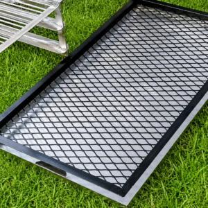 Stainless Steel Ash Tray With Mild Steel Coal Grid
