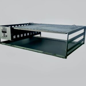 Mild Steel Built In Braai With Ember Maker And Logo