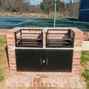 Side By Side Mild Steel Braai Doors