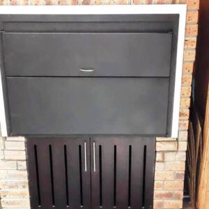Mild Steel Doors Powder Coated In Black
